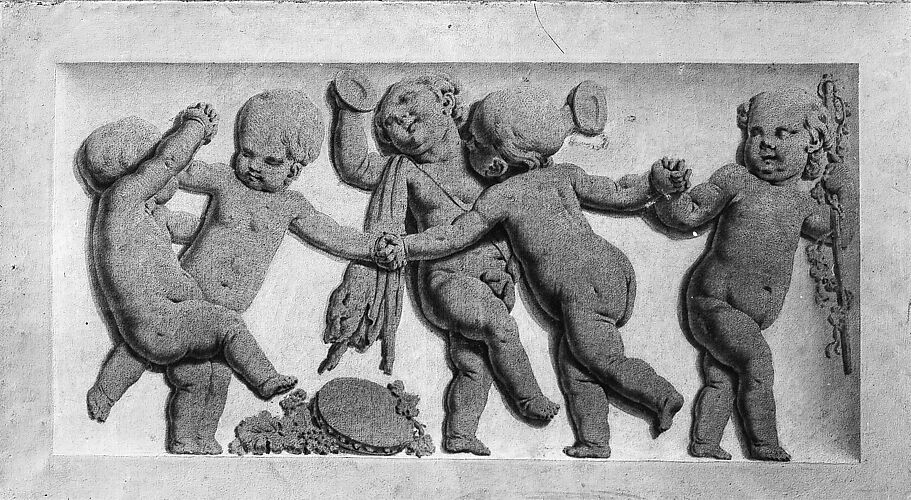 Dancing children (one of a pair)