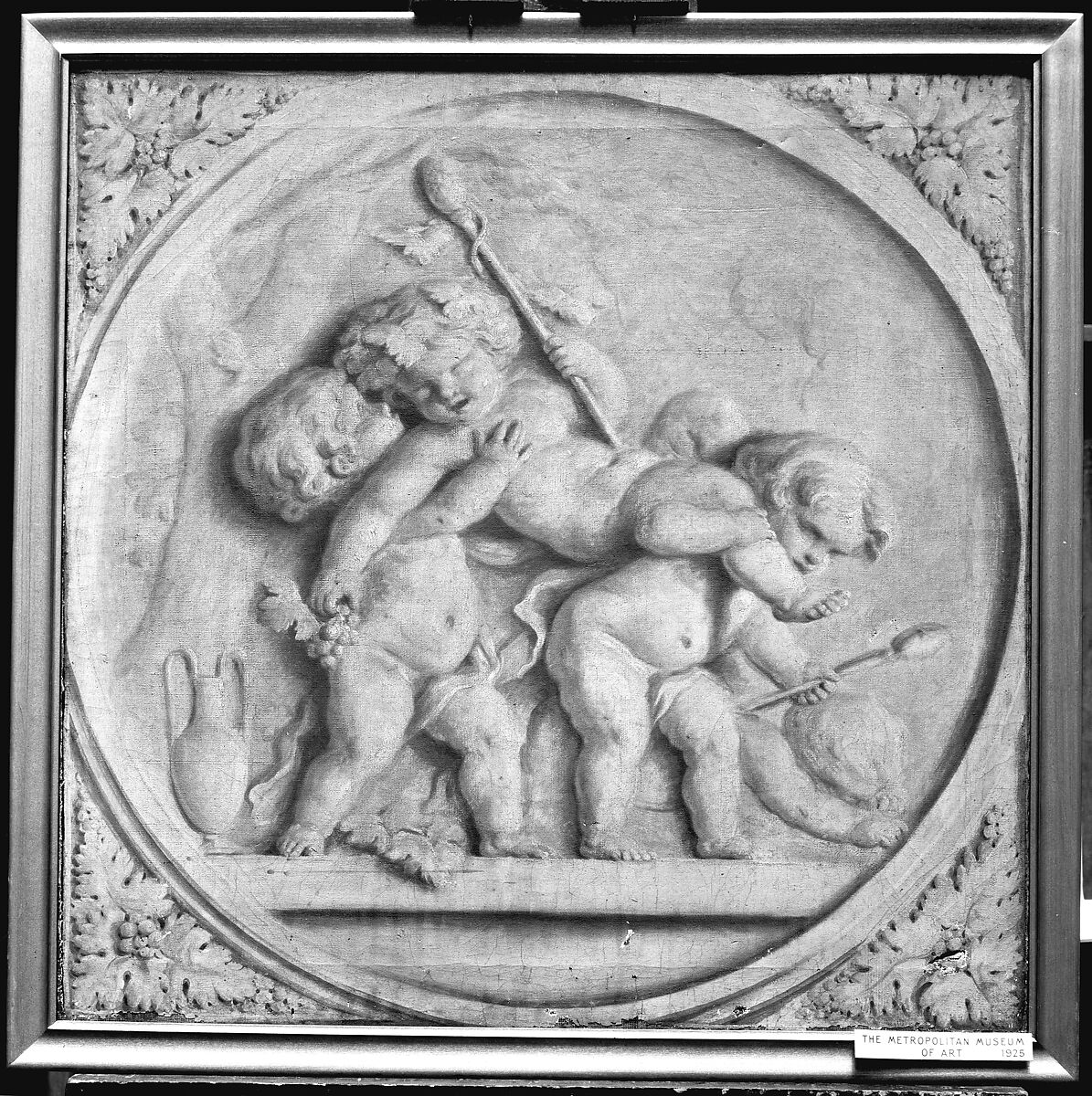 The youthful Bacchus carried by two companions, Style of Piat Joseph Sauvage (Flemish, Tournai 1744–1818 Tournai), Oil on canvas, French