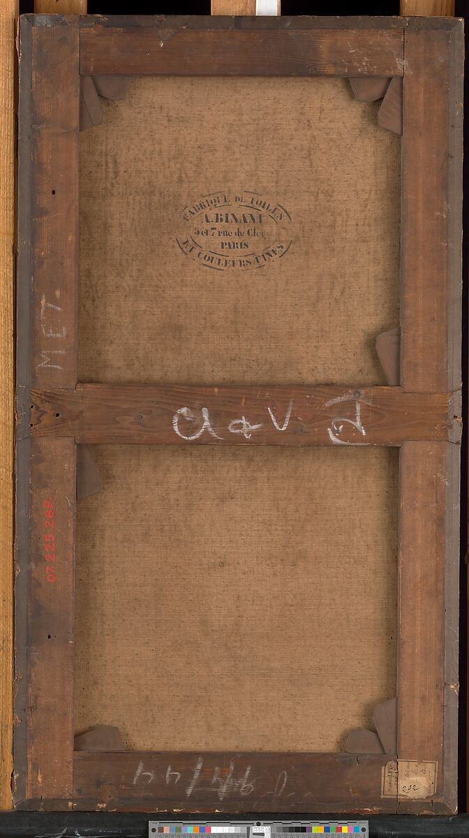 Cupid Seated on a Garland, Oil on canvas, French