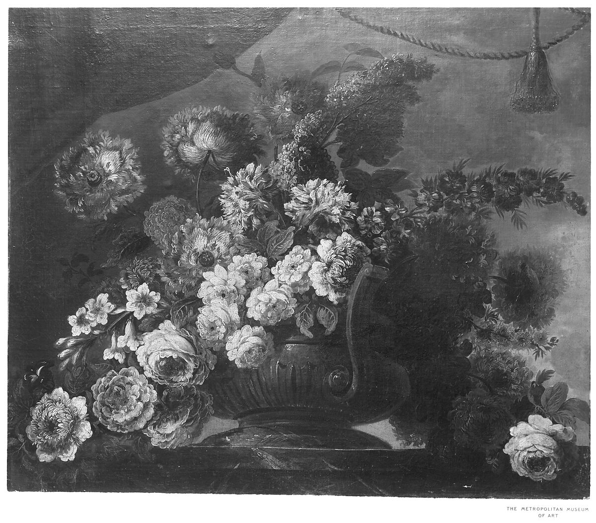 Vase of Flowers, Jean-Baptiste Belin de Fontenay the Elder (French, Caen 1653–1715 Paris), Oil on canvas, French