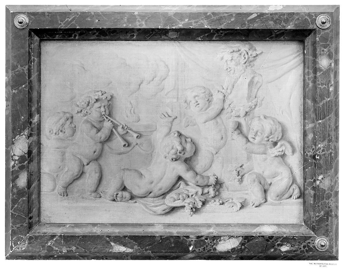 Autumnal Sacrifice, Attributed to Piat Joseph Sauvage (Flemish, Tournai 1744–1818 Tournai), Oil on canvas; wood frame, French