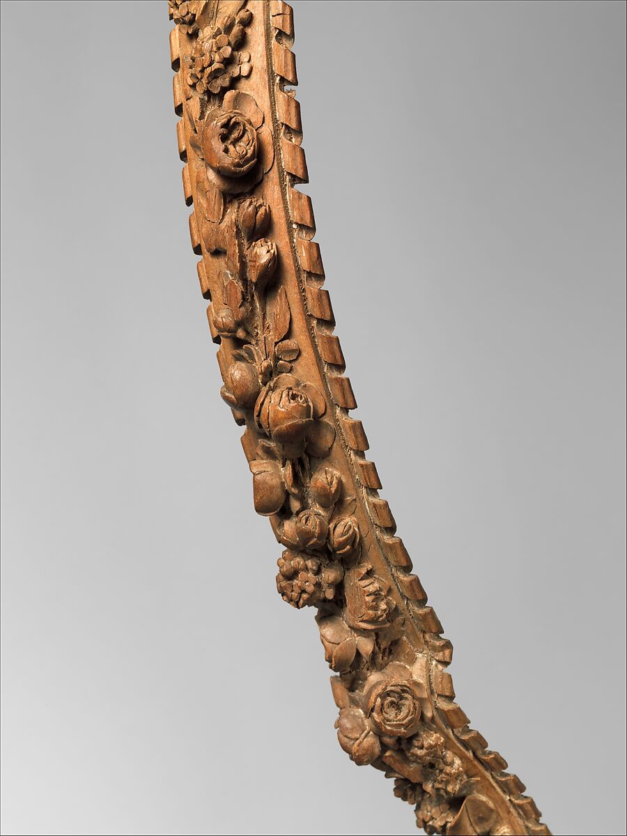 Chair arm (?), Wood, French