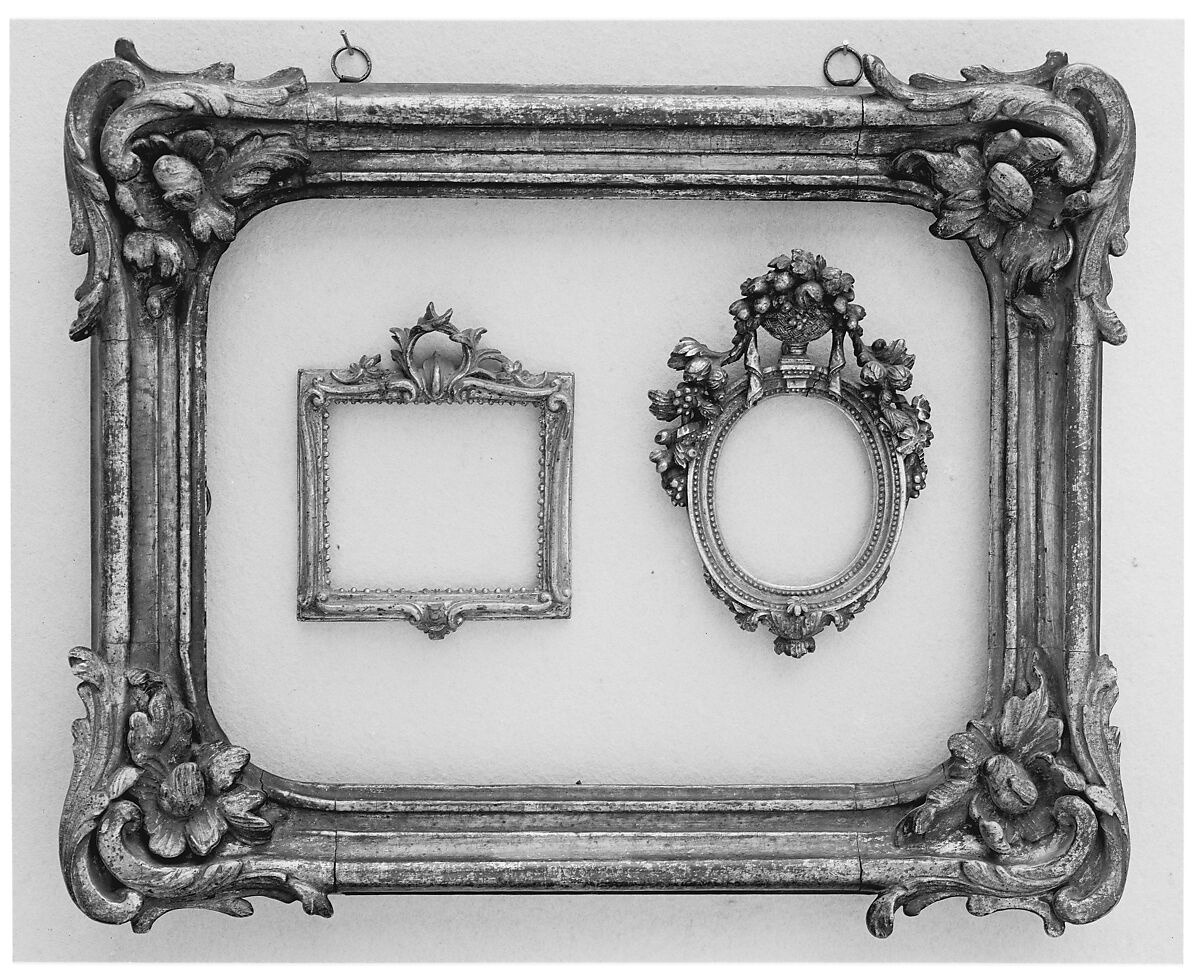 Frame, Carved and gilded wood, French 