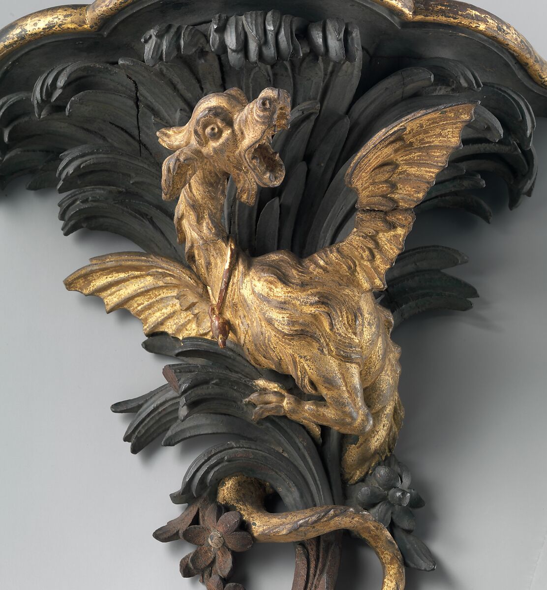 Console (console d'applique), Carved and gilded oak, French