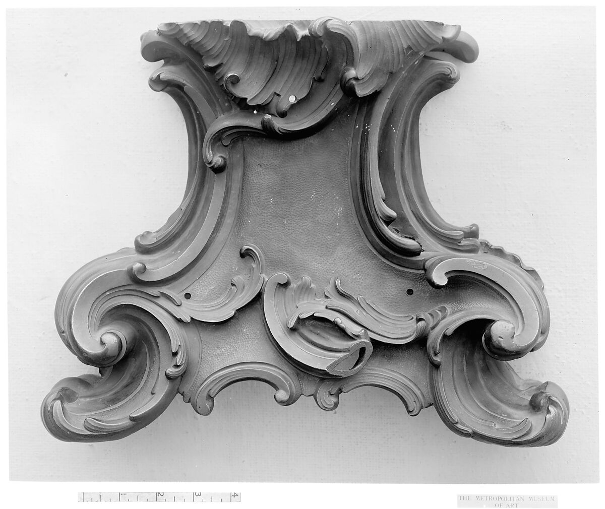 Pediment fragment, Gilt bronze, French 