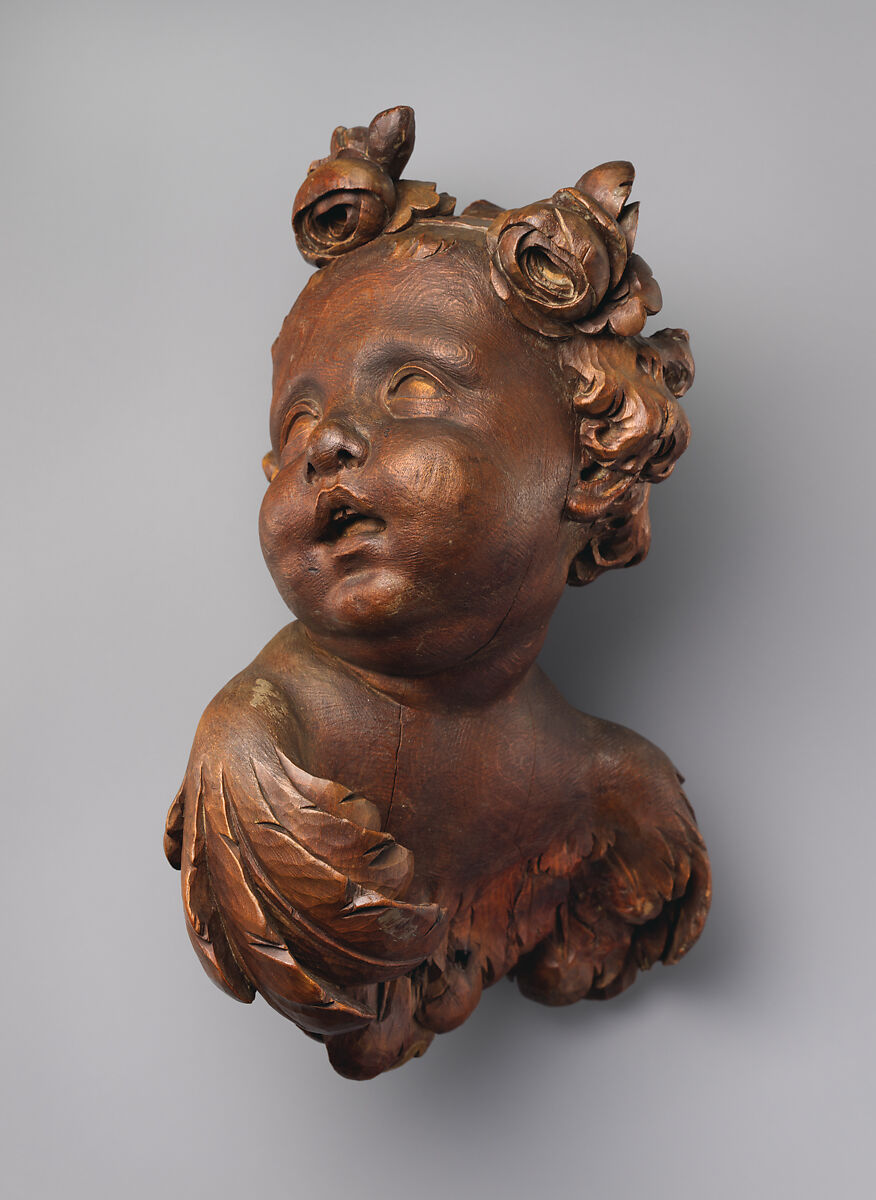 Angel, Workshop of Ignaz Günther (German, Altmannstein 1725–1775 Munich), Lindenwood, traces of gesso, Southern German