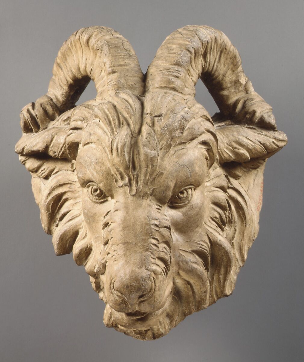 Goat's Head, Terracotta, French 