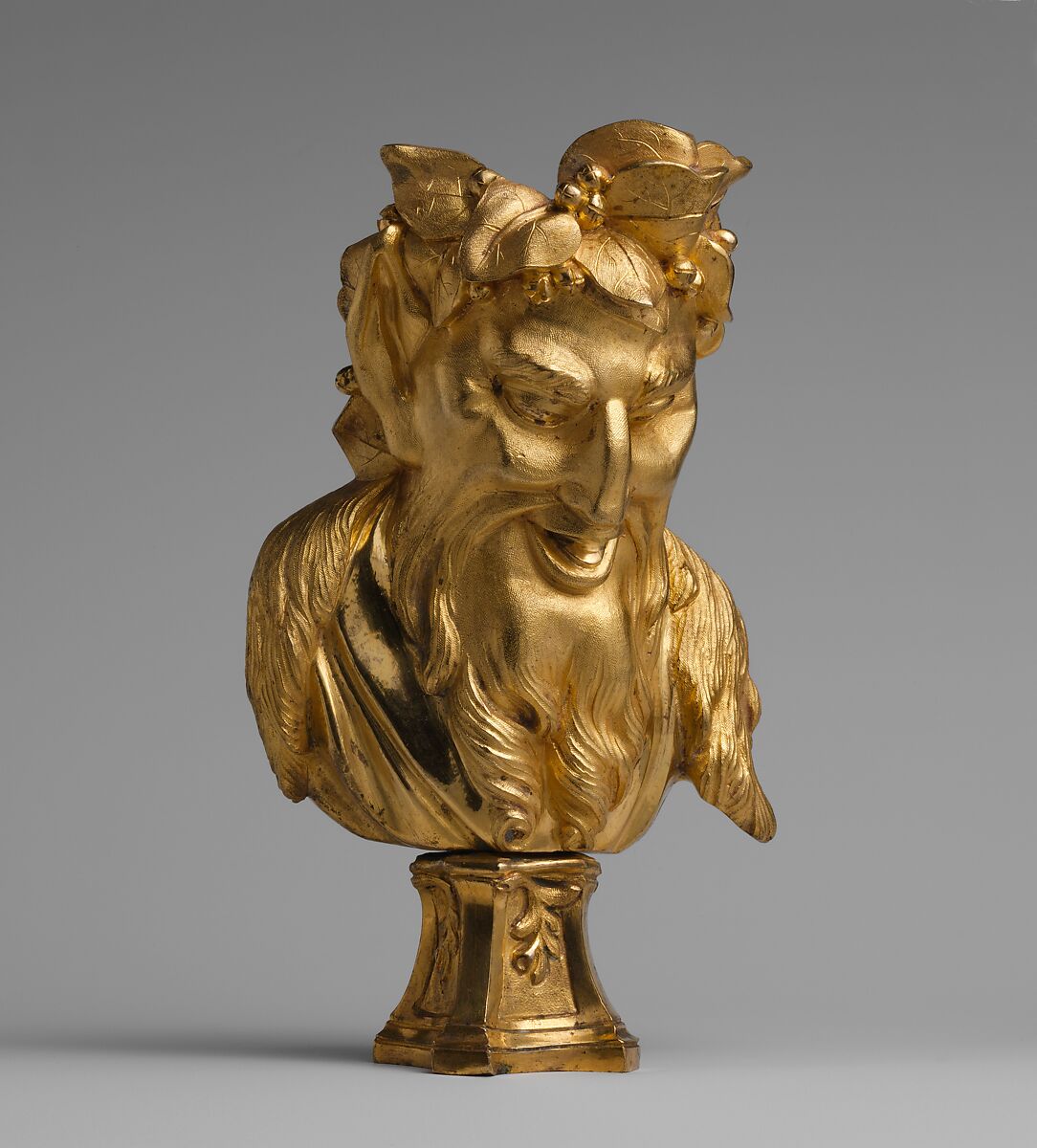 Pedestal, Gilt bronze, French 