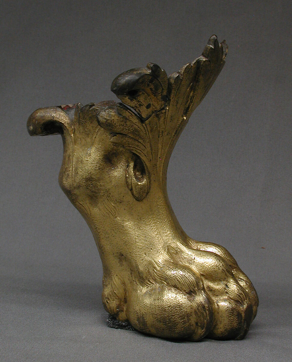 Foot, Gilt bronze, French