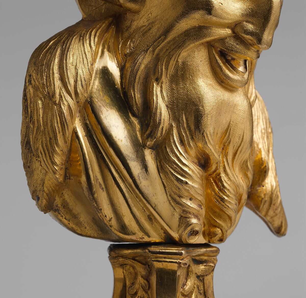 Pair of busts, Gilt bronze, French