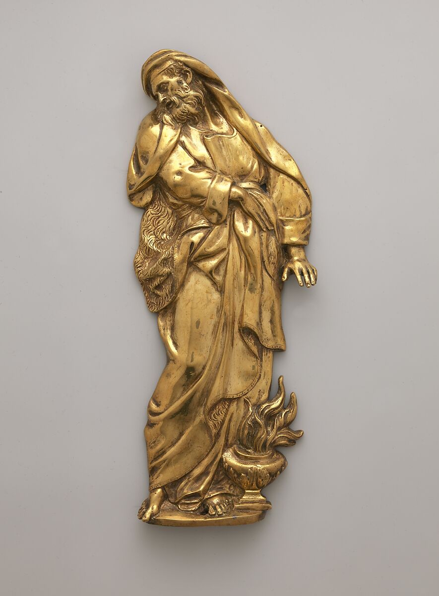 Panel ornament (part of a set), Gilt bronze, French 
