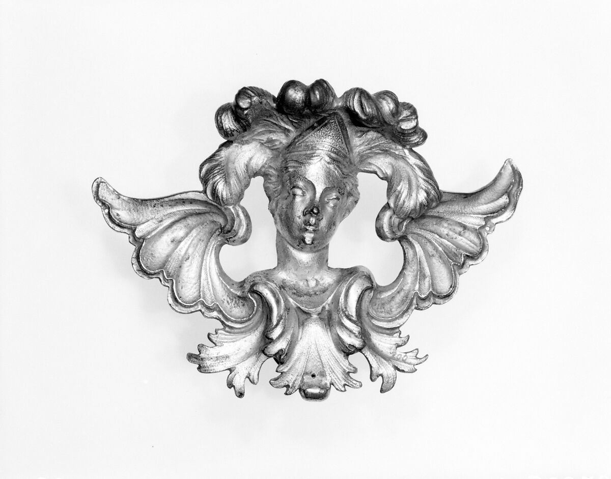 Apron ornament, Gilt bronze, French 