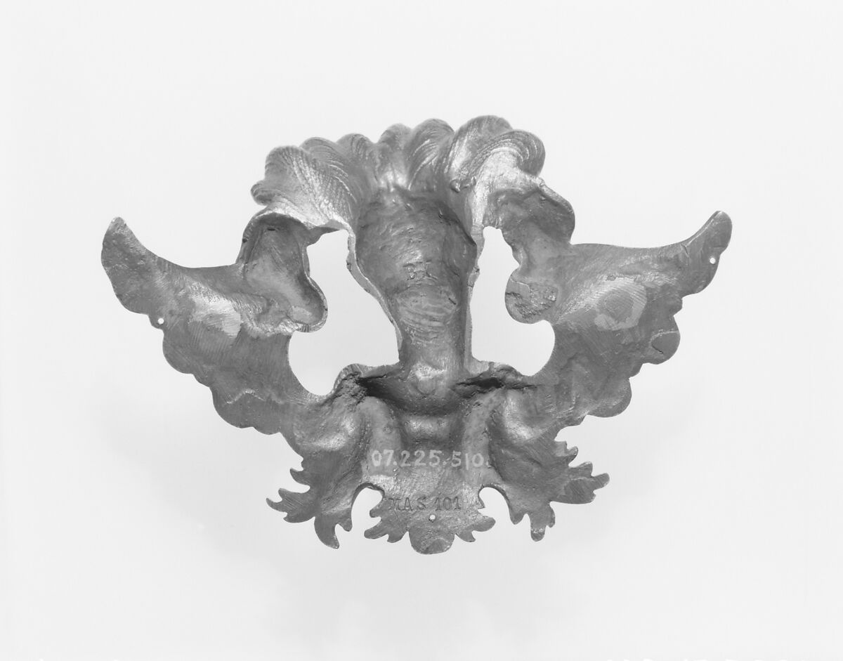 Apron ornament, Gilt bronze, French