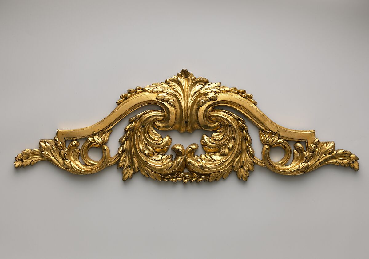 Apron ornament, Gilt bronze, French 