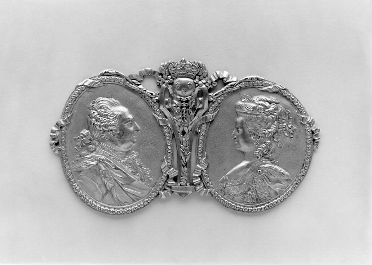 Portrait medallions, Gilt bronze, French