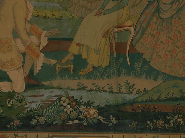 Cartoon, Gobelins Tapestry Looms Company (New York, established 1920)  , New York, NY, Oil on canvas, American