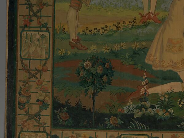 Cartoon, Gobelins Tapestry Looms Company (New York, established 1920)  , New York, NY, Oil on canvas, American