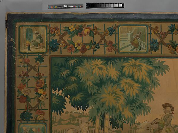 Cartoon, Gobelins Tapestry Looms Company (New York, established 1920)  , New York, NY, Oil on canvas, American