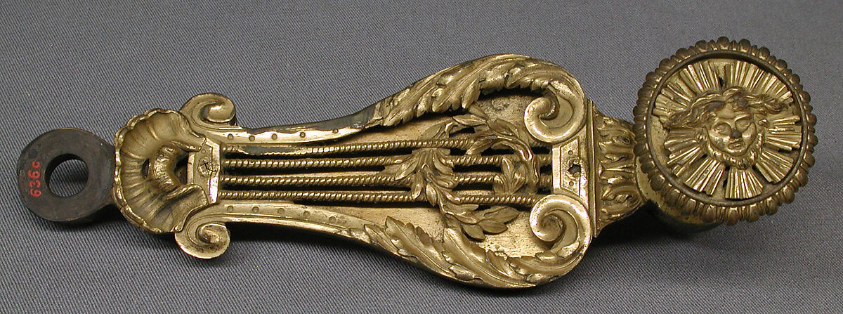 Set of three espagnolettes, Gilt bronze, French