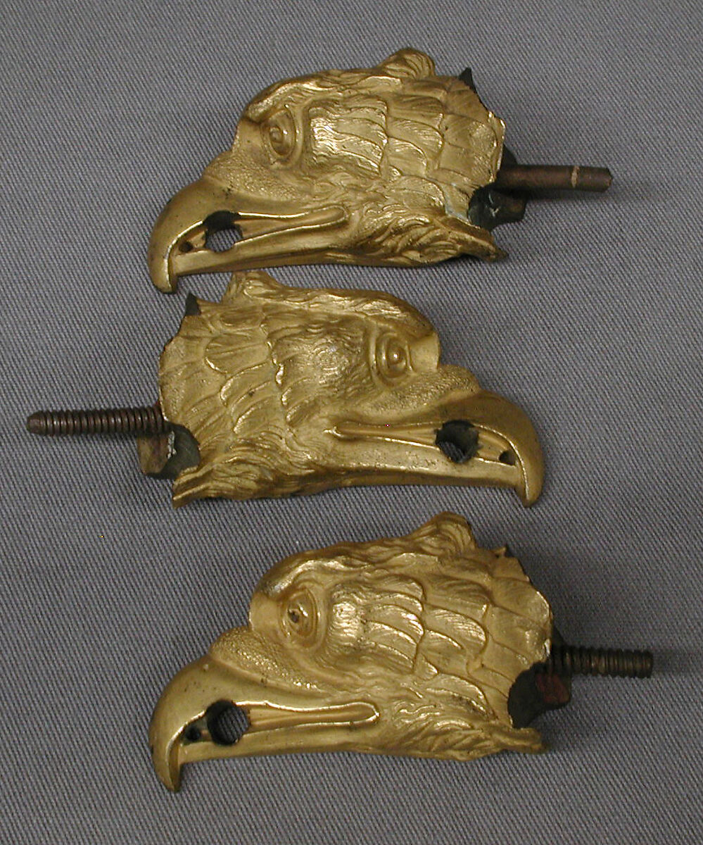 Set of three ornaments, Gilt bronze, French