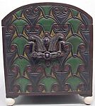 Box, Marie Zimmermann (American, Brooklyn, New York 1879–1972 Punta Gorda, Florida), Wood, ivory, patinated silver, nickel-plated brass, steel, amethyst, and semi-precious quartz, American