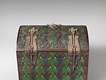 Box, Marie Zimmermann (American, Brooklyn, New York 1879–1972 Punta Gorda, Florida), Wood, ivory, patinated silver, nickel-plated brass, steel, amethyst, and semi-precious quartz, American