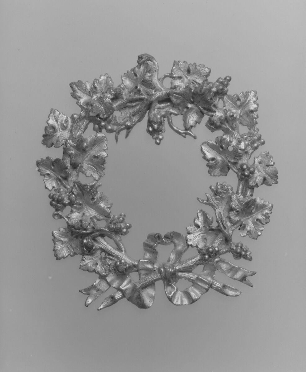 Wreath, Gilt bronze, French 