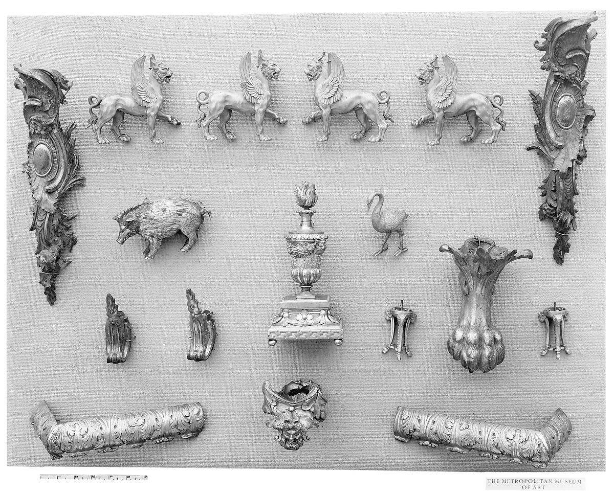 Ornament, Gilt bronze, French