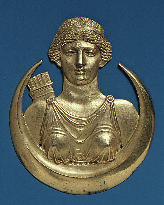 Panel ornament, Gilt bronze, French 