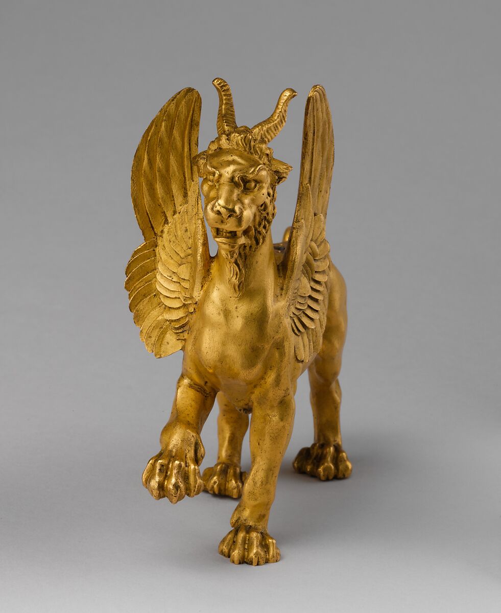 Set of four feet, Gilt bronze, French