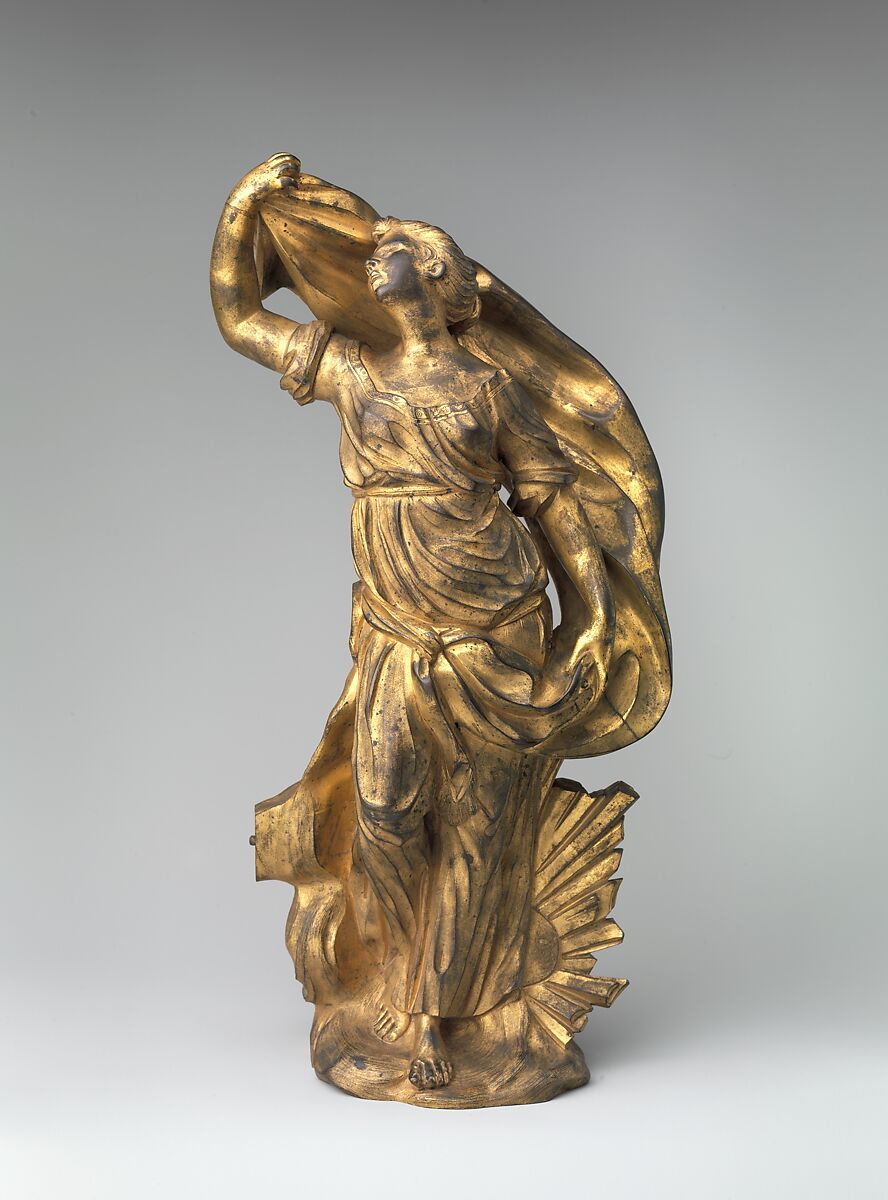Statuette, Gilt bronze, French 
