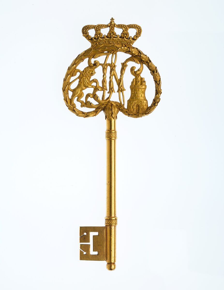 Key, Gilt bronze, French 