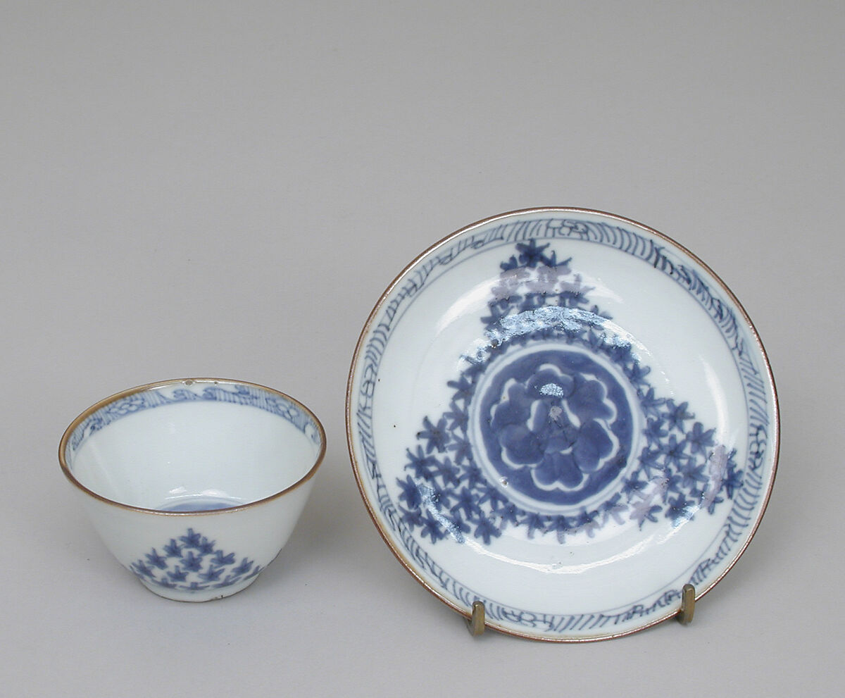 Teabowl, Hard-paste porcelain, Japanese 