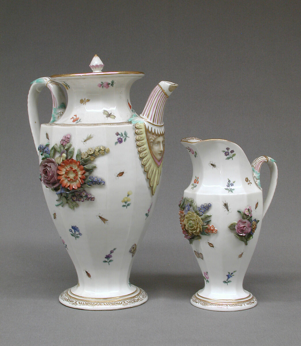 Coffeepot, Hard-paste porcelain, German