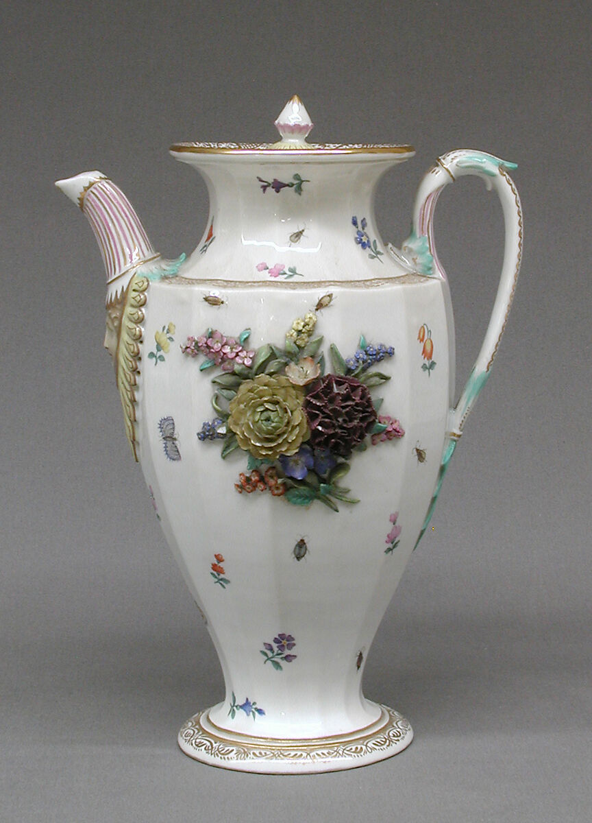 Coffeepot, Hard-paste porcelain, German