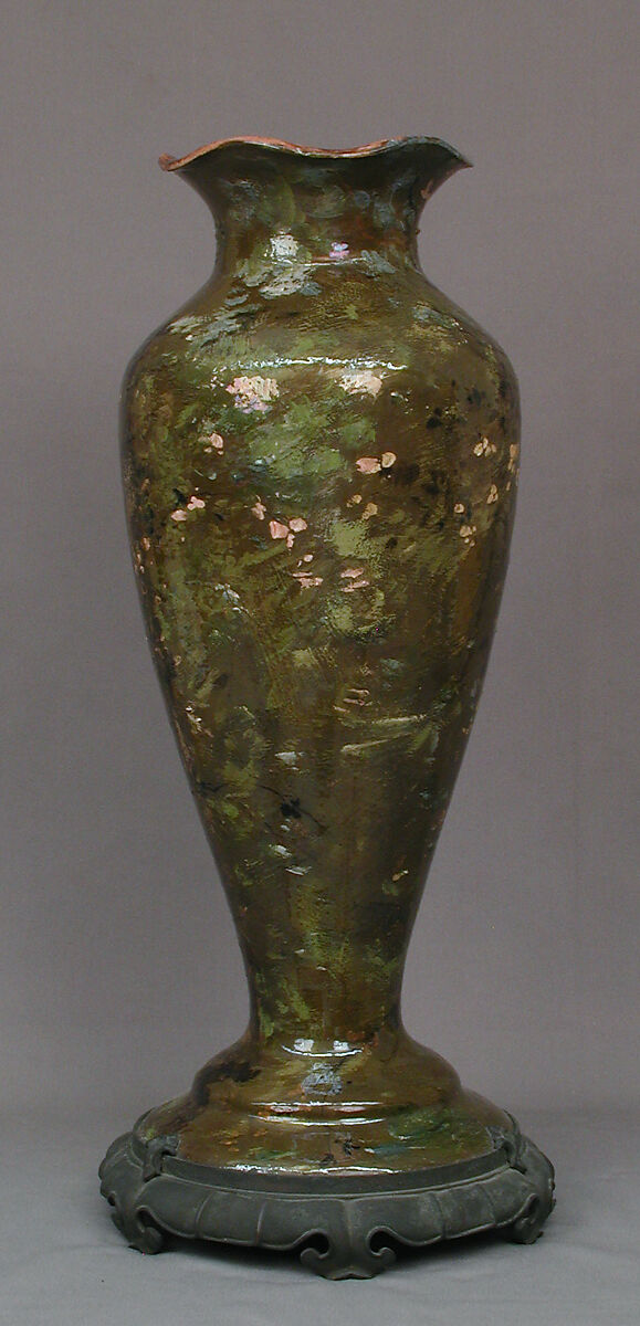 Vase, Haviland &amp; Co. (American and French, 1864–1931), Pottery, French, Limoges