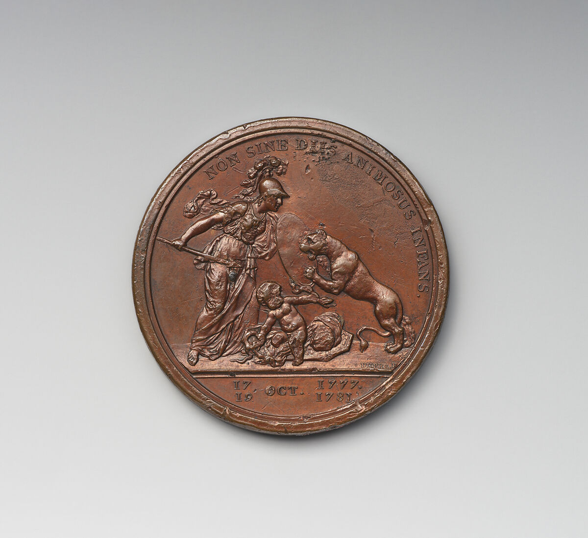 American Liberty (Libertas Americana), Medalist: Augustin Dupré (French, Saint-Etienne 1748–1833 Armentières-en-Brie), Bronze, struck, French