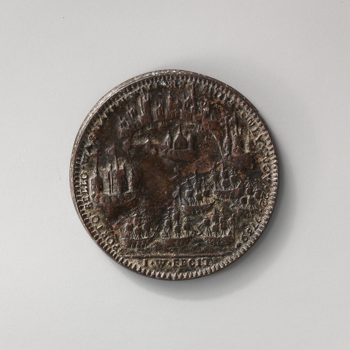 The taking of Porto Bello by Admiral Vernon, Copper, British