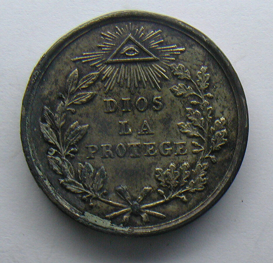 Token or coin (?), Silver, Spanish