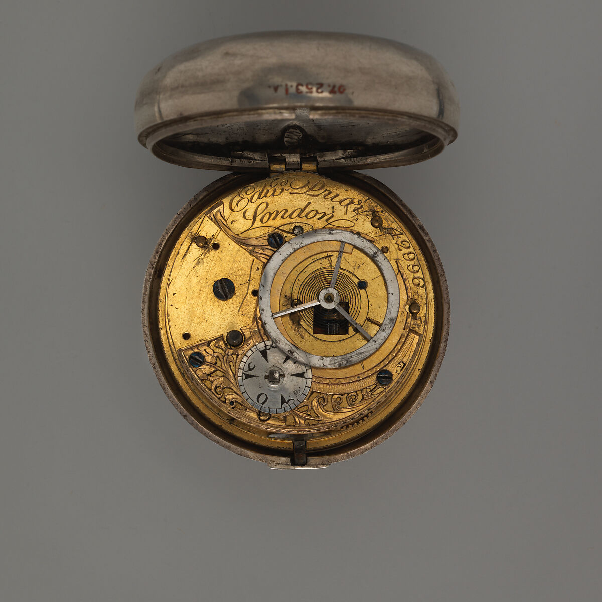 Watch, Watchmaker: Edward Prior (British, active 1800–68), Silver, tortoiseshell, coral, enamel, British, London