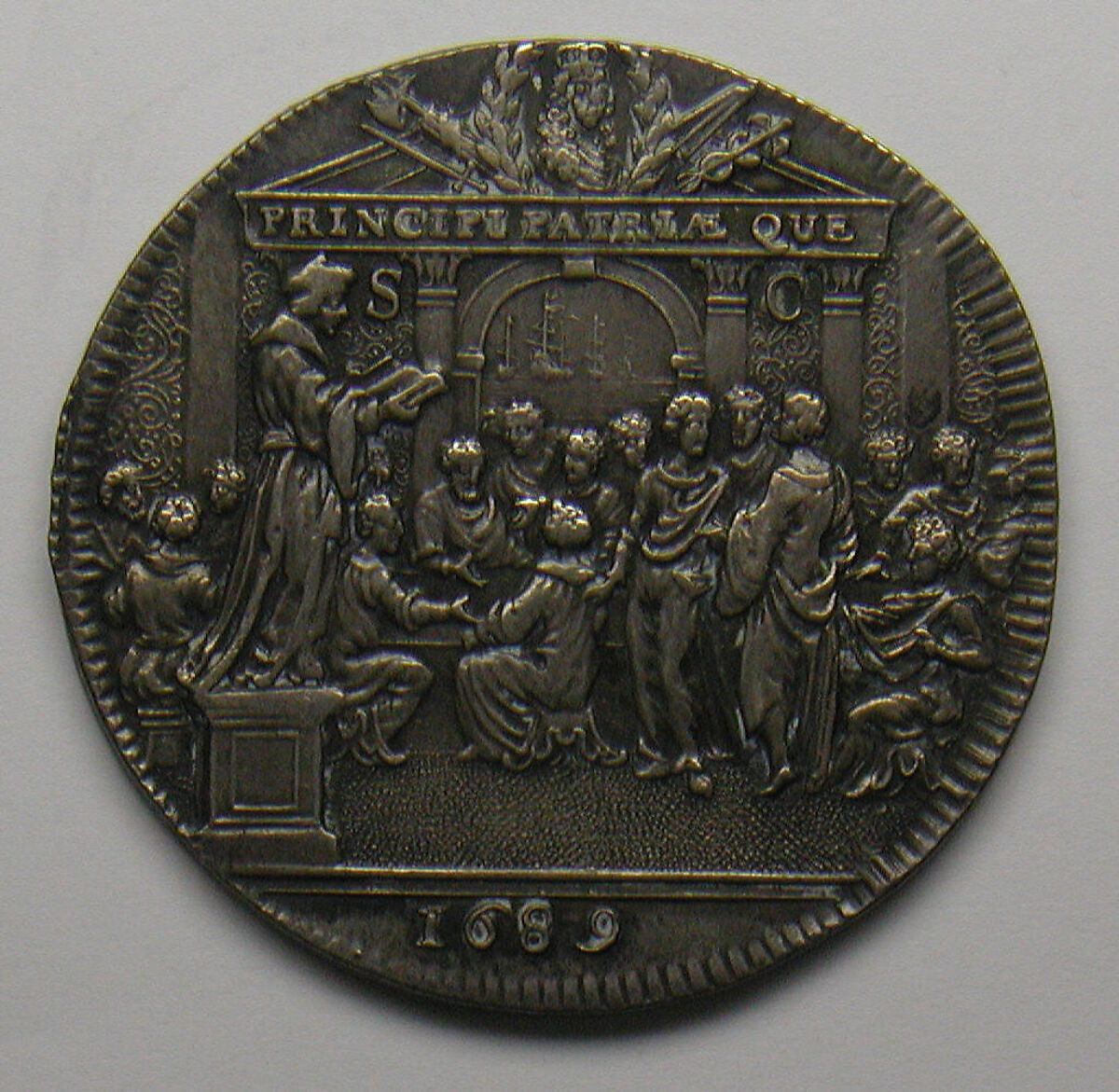 Rotterdam's celebration of the coronation of William of Orange as King of England, Silver, Dutch 