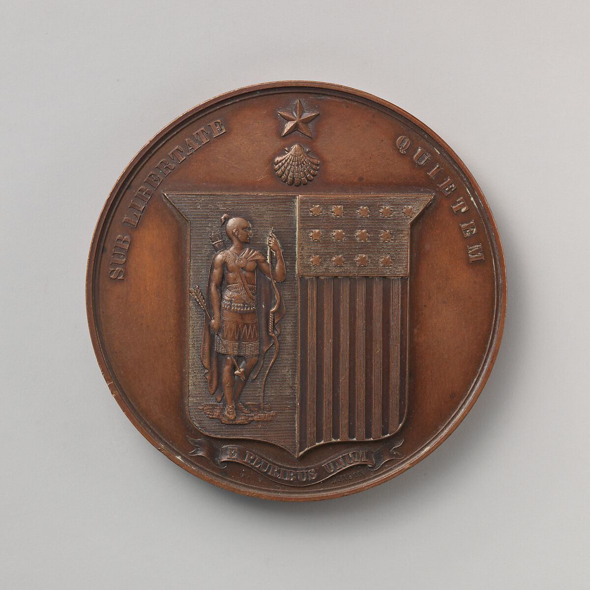 Award of the Massachusetts Humane Society, Medalist: possibly Benjamin Wyon (British, London 1802–1858 London), Bronze, British 