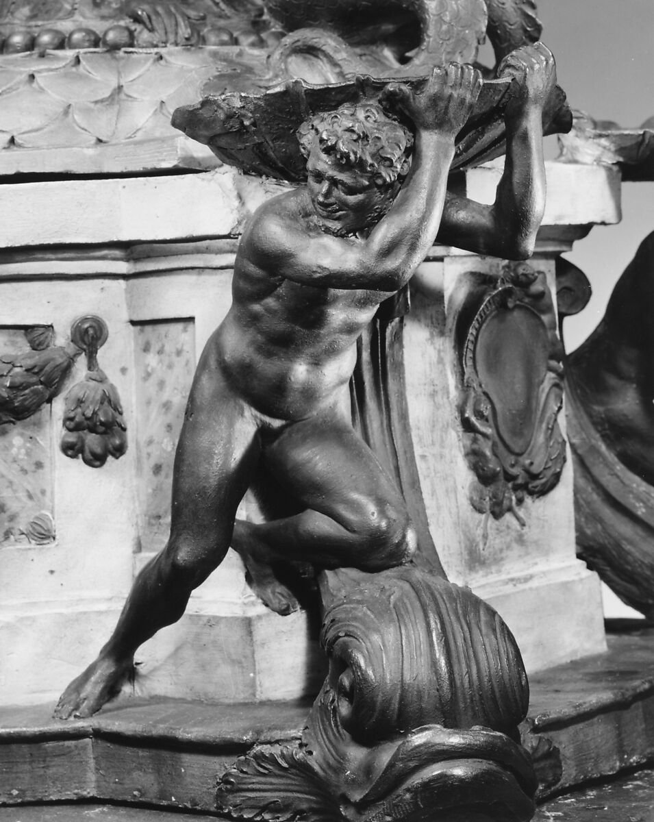 Model of a fountain, Attributed to Giambologna (Netherlandish, Douai 1529–1608 Florence), Terracotta, Italian, Florence