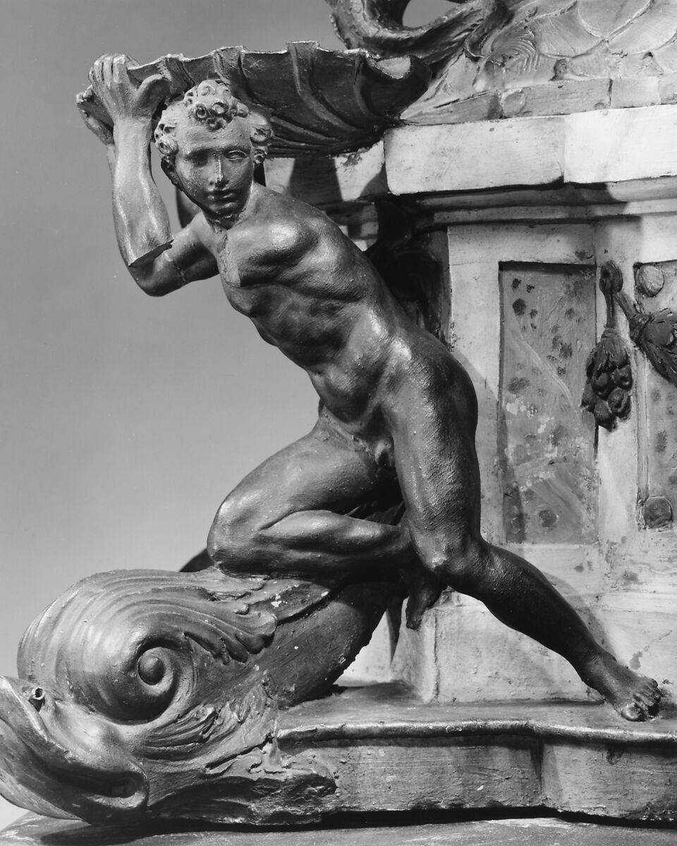 Model of a fountain, Attributed to Giambologna (Netherlandish, Douai 1529–1608 Florence), Terracotta, Italian, Florence