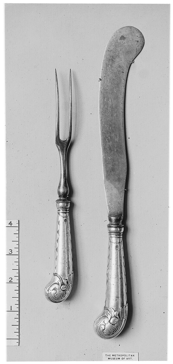 Knife, Sheffield plate, British 