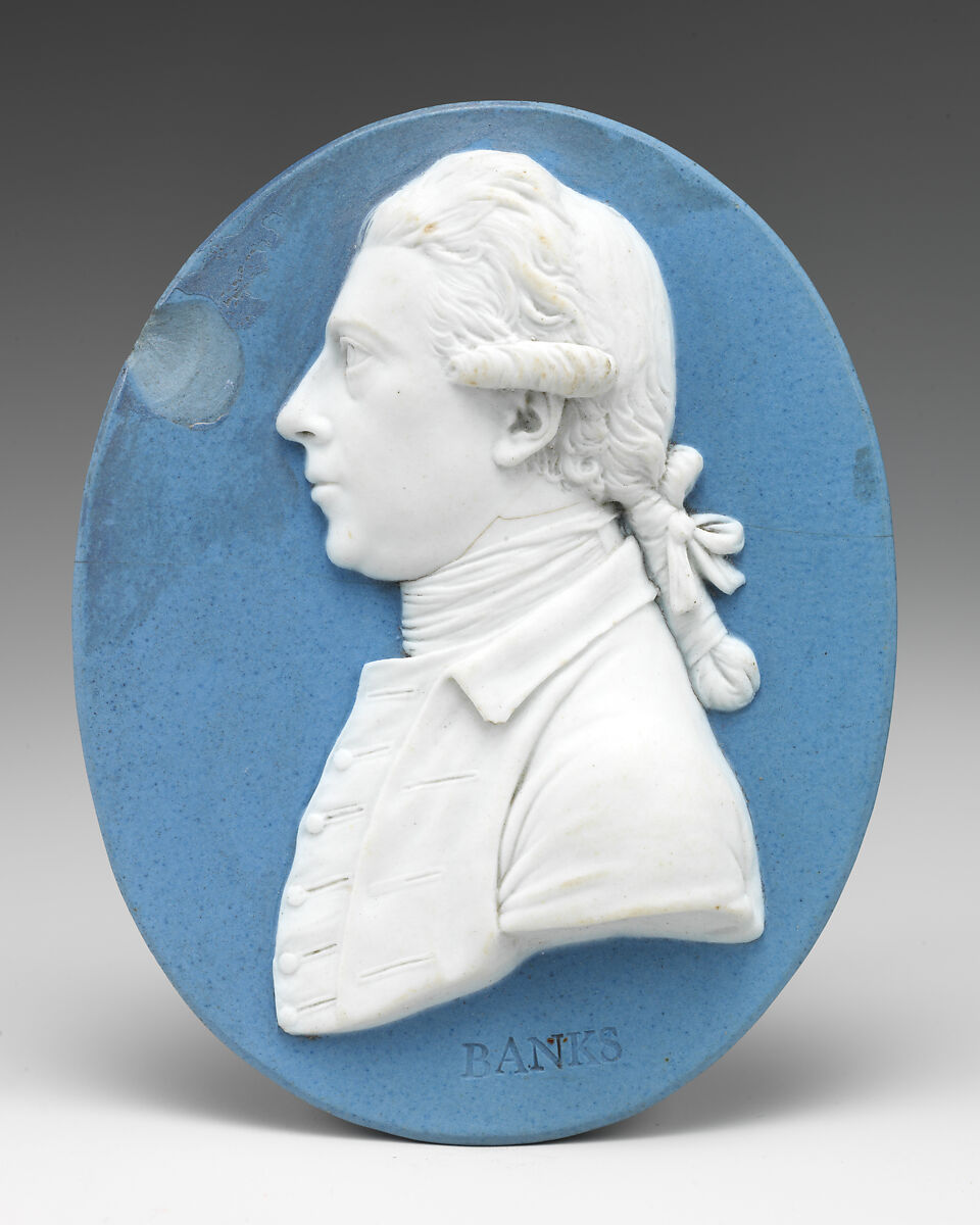 Sir Joseph Banks, Josiah Wedgwood (British, Burslem, Stoke-on-Trent 1730–1795 Burslem, Stoke-on-Trent), Jasperware, British, Etruria, Staffordshire 