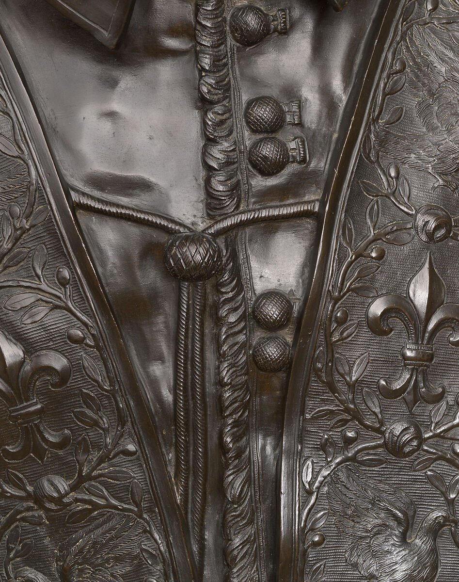 Pope Innocent X, After a composition by Alessandro Algardi (Italian, Bologna 1598–1654 Rome), Bronze, on a later plinth, Italian, Rome