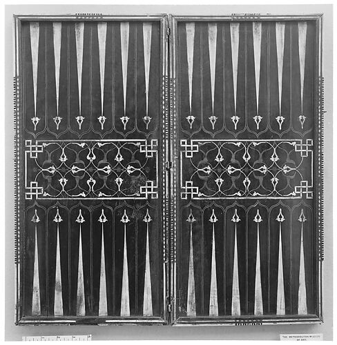 Chess and backgammon board