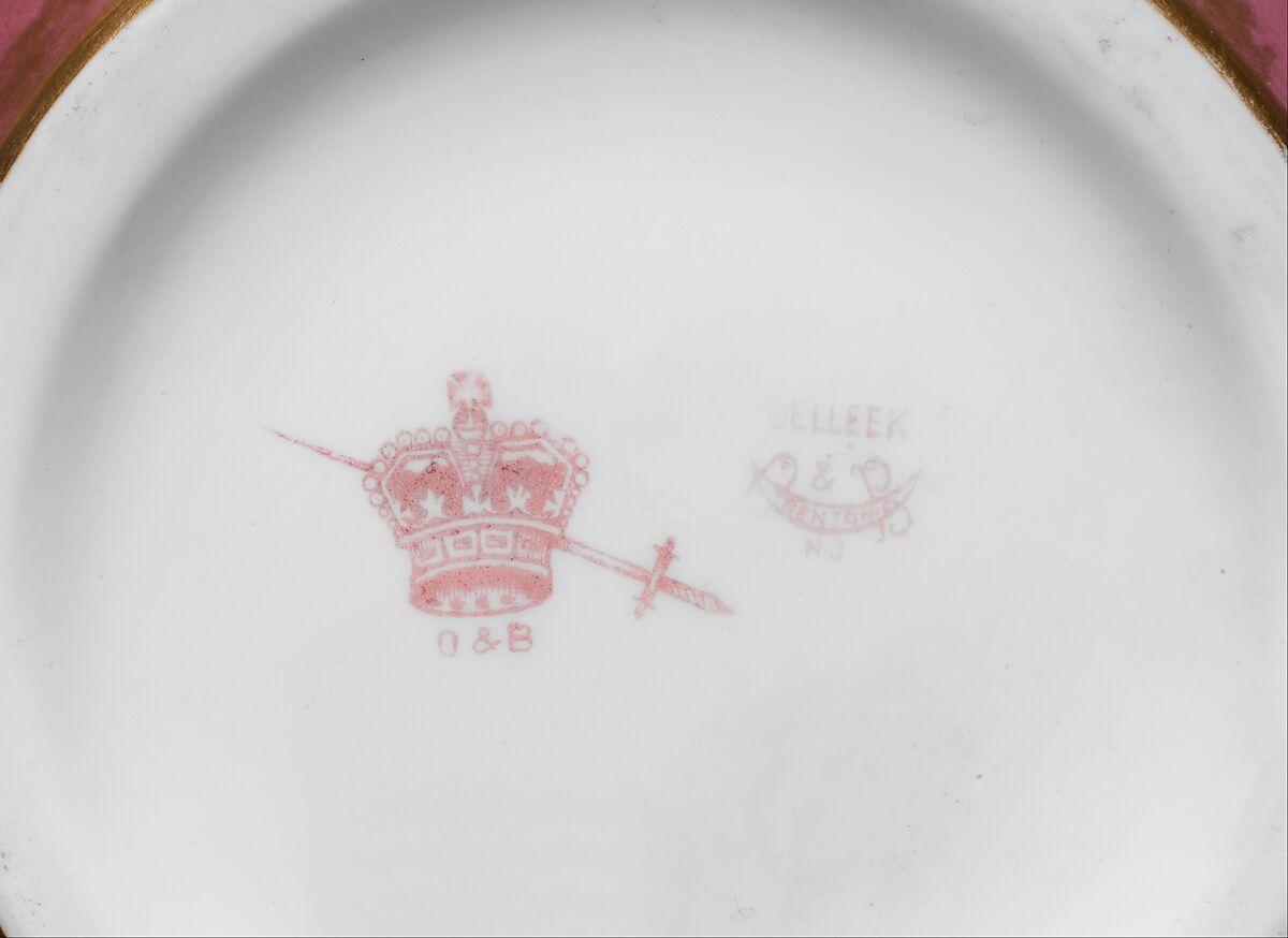 Vase, Ott and Brewer (American, Trenton, New Jersey, 1871–1893), Porcelain, American