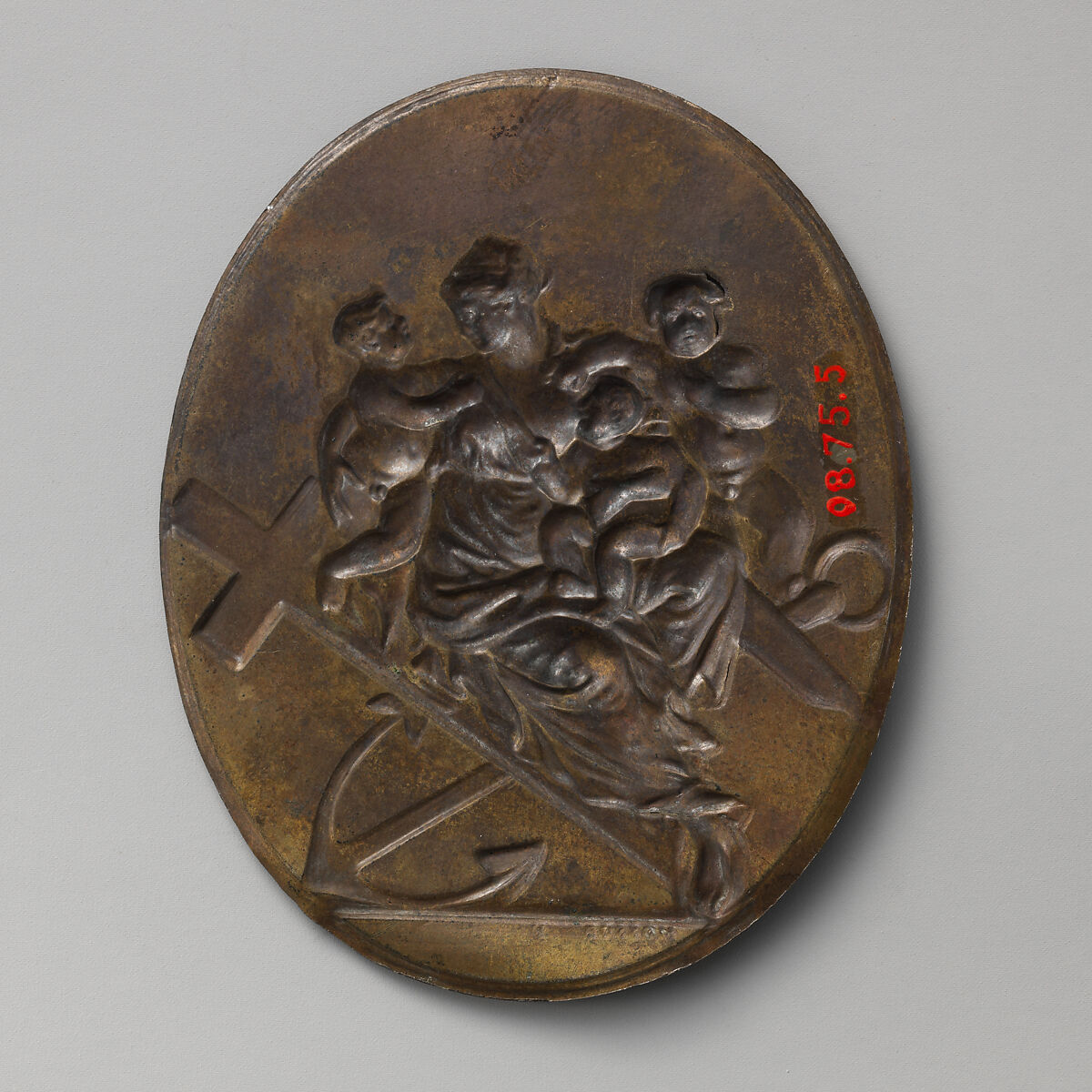 Masonic School Medal, Medalist: William Mossop (Irish, Dublin 1751–1804/06 Dublin), Bronze, cast, Irish